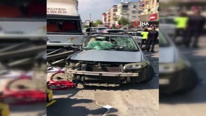 2 kişinin öldüğü feci kaza kamerada