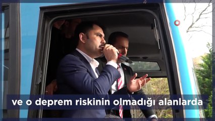 Bakan Kurum’dan Başkan Adayı Yıldız’ın kentsel dönüşüm projesine destek