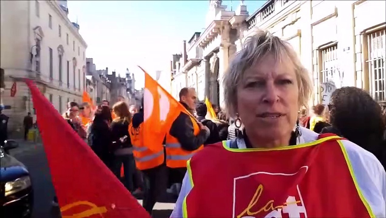 Manifestation à Dijon contre la remise en cause de normes dans le secteur de la petite enfance