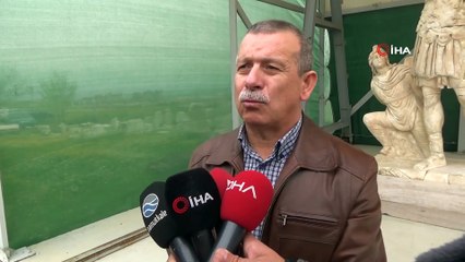 Roma dönemine ait 1906 yıllık heykel Leodikya’da bulundu