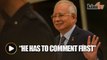 Najib: We'll only comment when Guan Eng responds to RPK's allegation