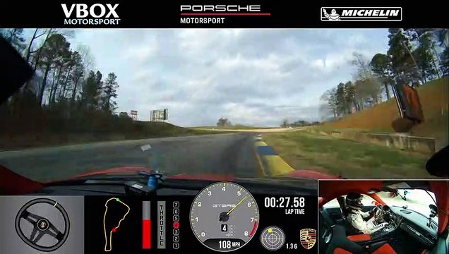 VÍDEO: Vuelta onboard y record del Porsche 911 GT2 RS en el circuito de Atlanta
