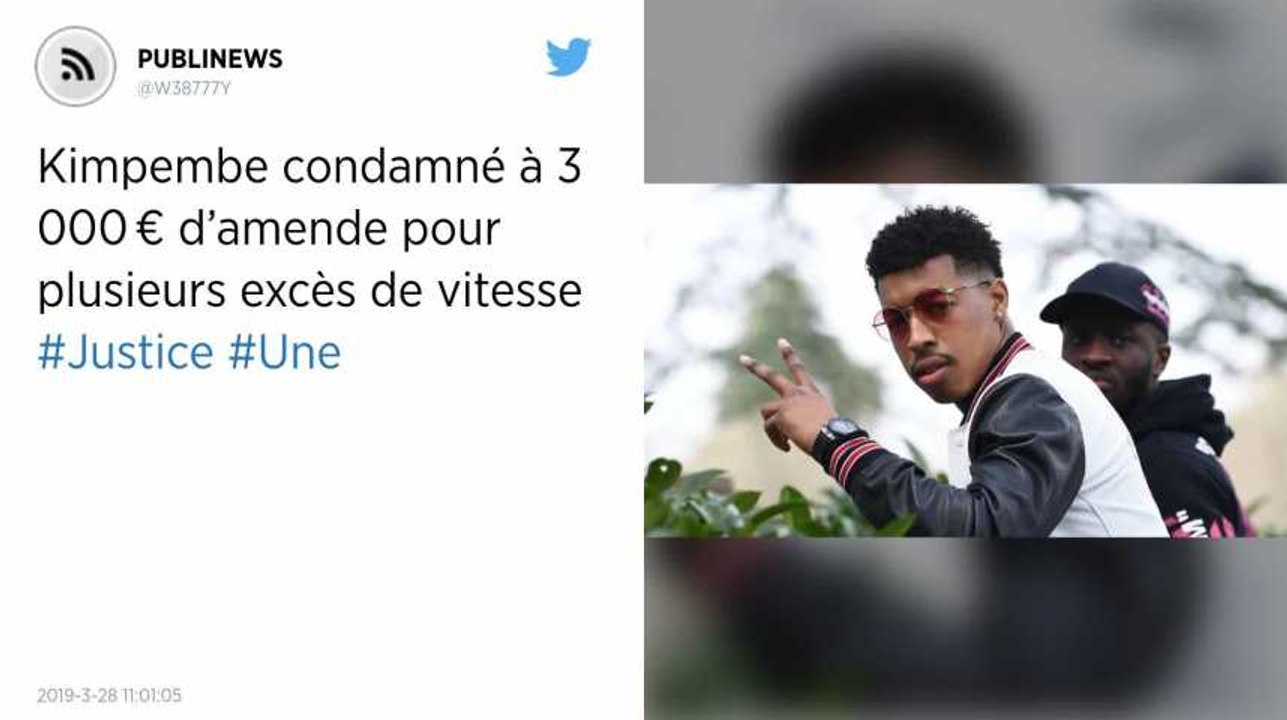 Kimpembe condamné à 3 000 € d’amende pour plusieurs excès de vitesse