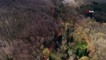 Kayıp üniversite öğrencisi Arda için Belgrad Ormanı'nda havadan arama çalışması yapılıyor