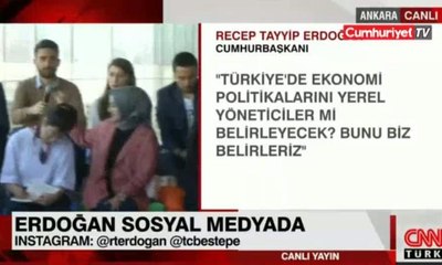 Erdoğan'ı canlı yayında şaşırtan soru