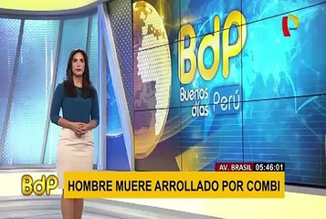 Jesús María: hombre muere tras ser arrollado por combi en avenida Brasil