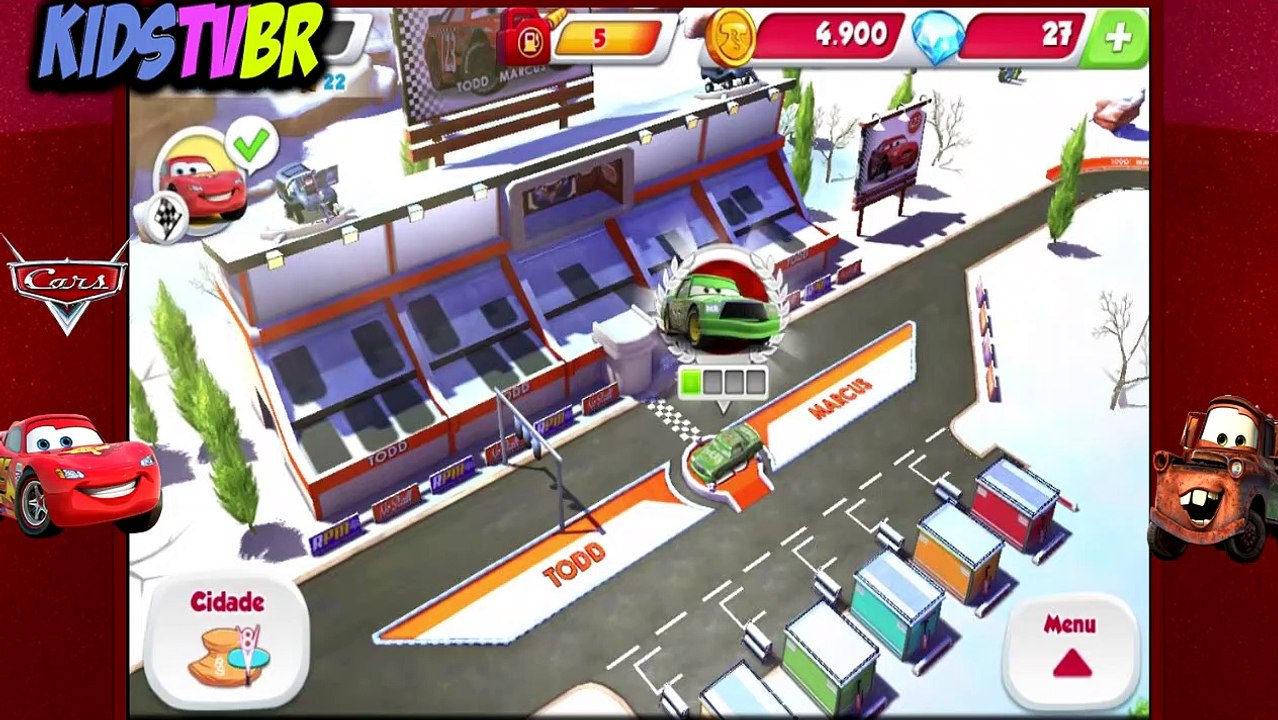 CARROS  RÁPIDOS COMO RELAMPAGO #5  TODD VS CHICK  DISNEY CARS FAST AS LIGHTNING  KIDS TV BR