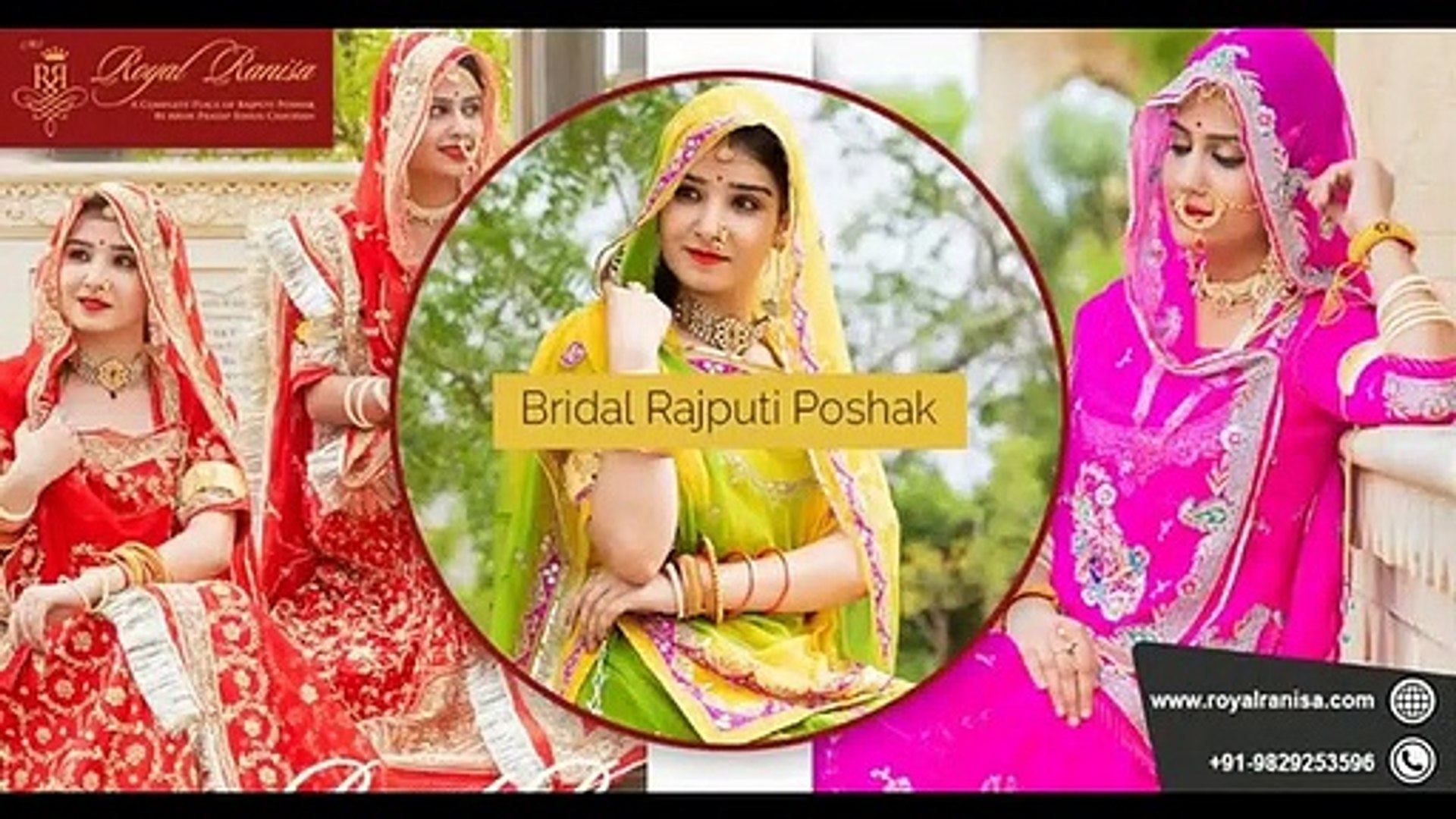 bridal rajputi poshak