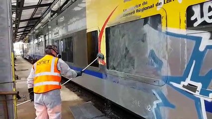Tags et trains: opération de nettoyage en cours