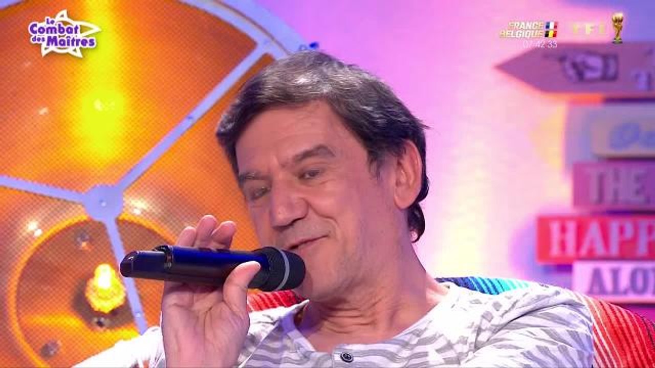 Les 12 coups de midi - Le combat des Maîtres, TF1, par supestition Christian va dans les toilettes des filles, mardi  10 juillet  2018