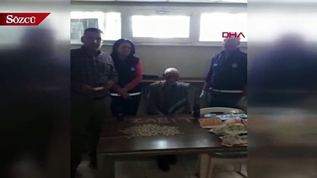 Dilencinin üzerinden çıkan para dudak uçuklattı