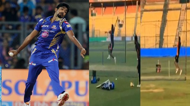 IPL 2019: Bowler bowling like Jasprit Bumrah at RCB camp ahead of Match | वनइंडिया हिंदी