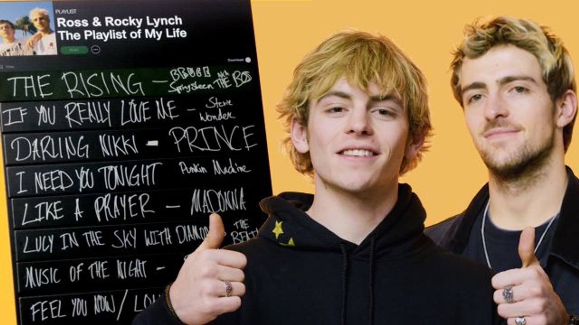 Ross And Rocky Lynch Create The Playlist Of Their Lives Video Dailymotion
