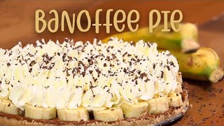 BANOFFEE PIE | Tarta fácil de plátano SIN HORNO | Receta paso a paso
