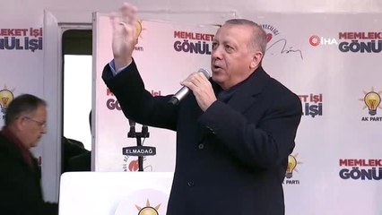 Cumhurbaşkanı Erdoğan: "Şehirlerimizi Hendek Terörüyle İşgal Etmeye Çalışan Bölücüleri Kazdıkları...