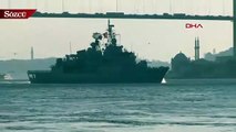 NATO'ya bağlı 3 savaş gemisi İstanbul Boğazı'ndan geçti