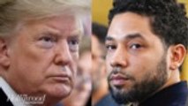 Trump Responds to Jussie Smollett’s Dropped Charges, Says FBI & DOJ Will Review Case | THR News