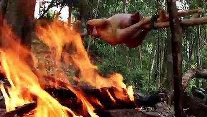 Cacth Le Poulet De Cuisson Et De Manger
