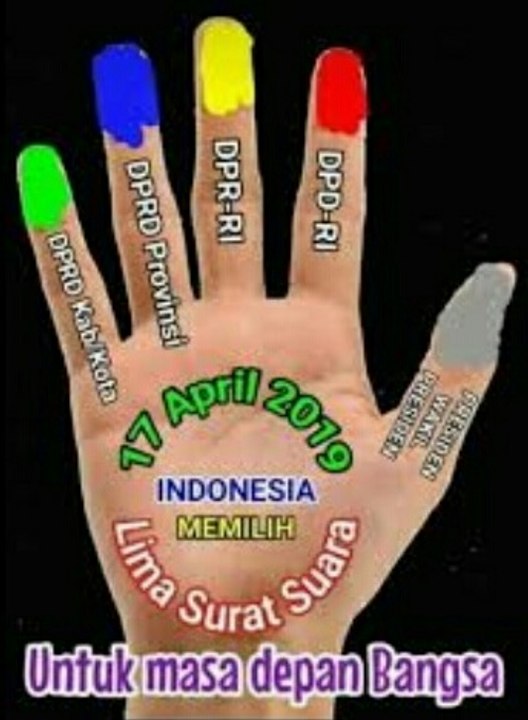 Cara mencoblos surat suara
