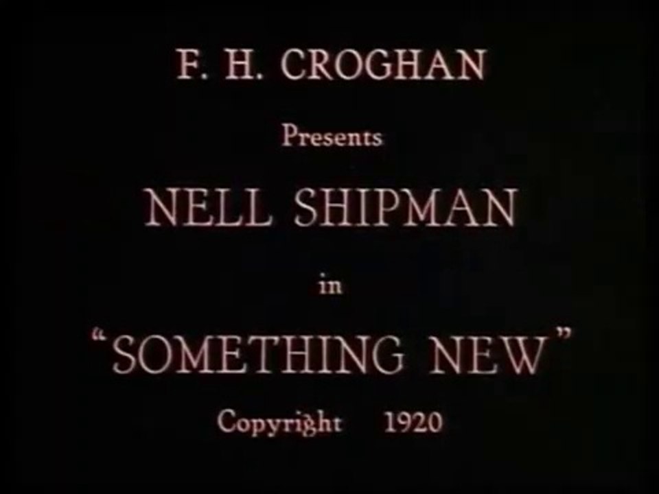 Something New (1920) Women Film Pioneer