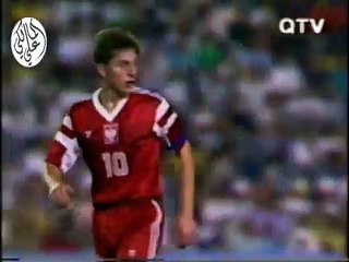 الشوط الاول مباراة بولندا و قطر 2-0 ربع نهائي اولمبياد 1992 ‬