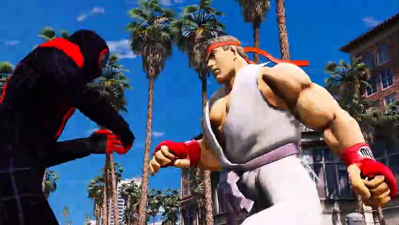 Spider-Man (Miles Morales) vs Ryu (Street Fighter)