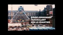 Les chiffres fous de la construction de la pyramide du Louvre