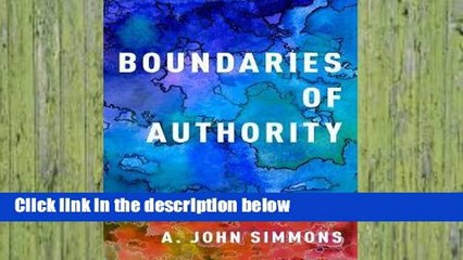 Review  Boundaries of Authority - A. John Simmons