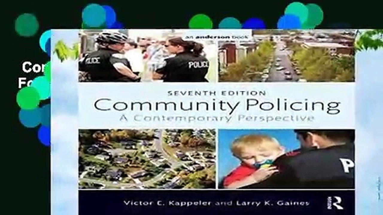 Community Policing: A Contemporary Perspective  For Kindle