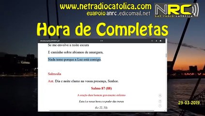 Liturgia das Horas: Completas de SEXTA-FEIRA