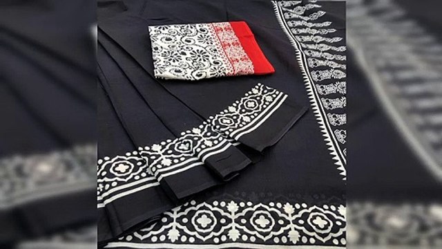 Hand Block Print Unstitched Salwar Suits Manufacturers & Exporters