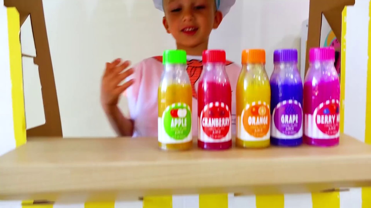 Vlad and Nikita Pretend Play Toy Cafe with Friends