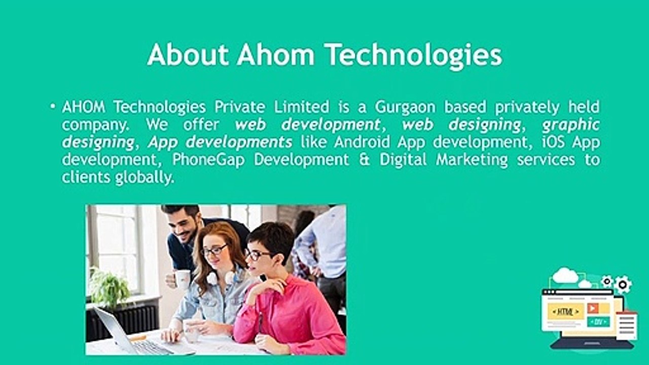 Web Development Services by Ahom Technologies Pvt Ltd