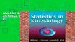 About For Books  Statistics in Kinesiology, 4th Edition  Best Sellers Rank : #3