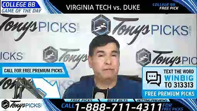 Virginia Tech Hokies vs. Duke Blue Devils 3/29/2019 Picks Predictions