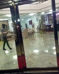 Local boy fear of electric opening door!!