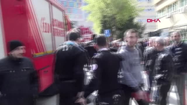 Okmeydanı Eğitim ve Araştırma Hastanesi Bahçesinde Yangın