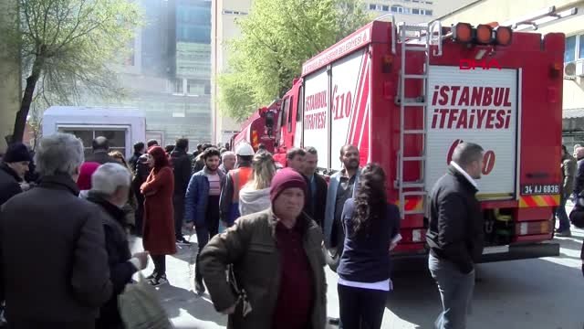 Okmeydanı Eğitim ve Araştırma Hastanesi Bahçesinde Yangın