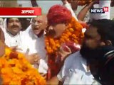 कांग्रेस से टिकट मिलने के बाद पहली बार भिवाड़ी पहुंचे भंवर जितेंद्र सिंह-Bhanwar Jitendra Singh arrived Bhanwadi after getting ticket from Congress