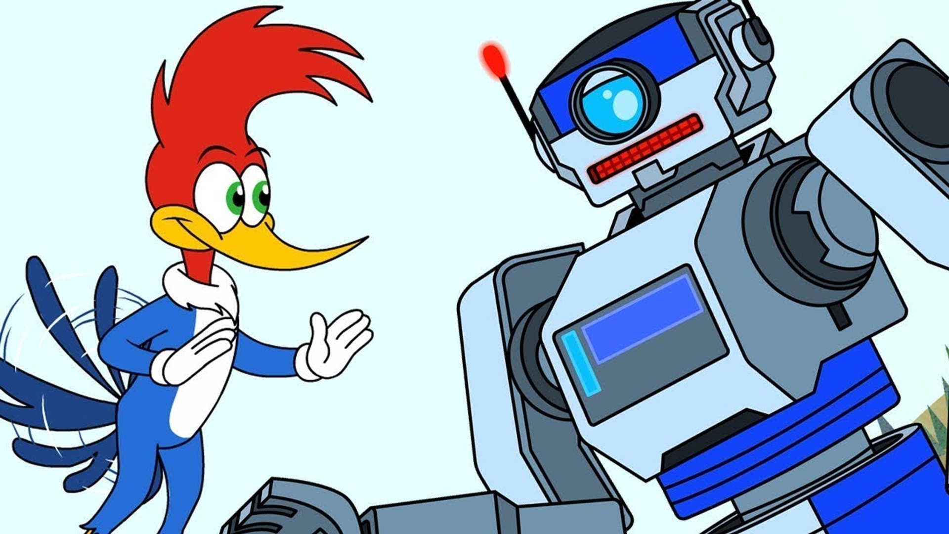 11+ Woody woodpecker robot