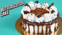 Butterscotch Cake Recipe - How To Make Butterscotch Cake At Home - Egg-less Cake - Bhumika