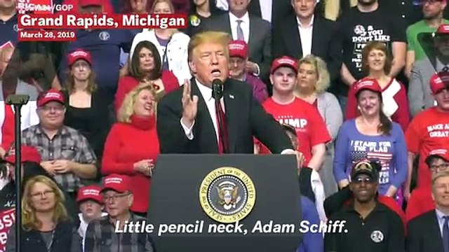 Trump Tells Rally Crowd Adam Schiff Has 'Smallest, Thinnest Neck I've Ever Seen'