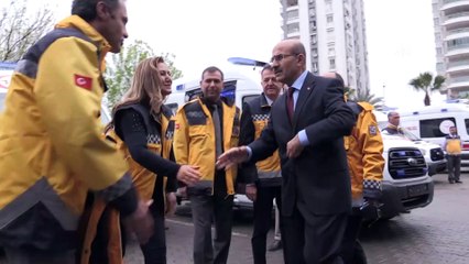Adana'da 9 ambulans daha hizmete alındı