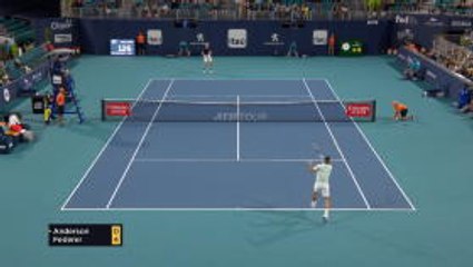 Federer wins outrageous point against Anderson