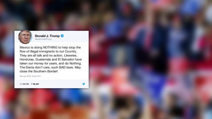 Trump amenaza nuevamente con cerrar la frontera con México