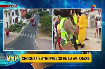 Avenida Brasil: 221 accidentes de tránsito se registraron en solo tres meses