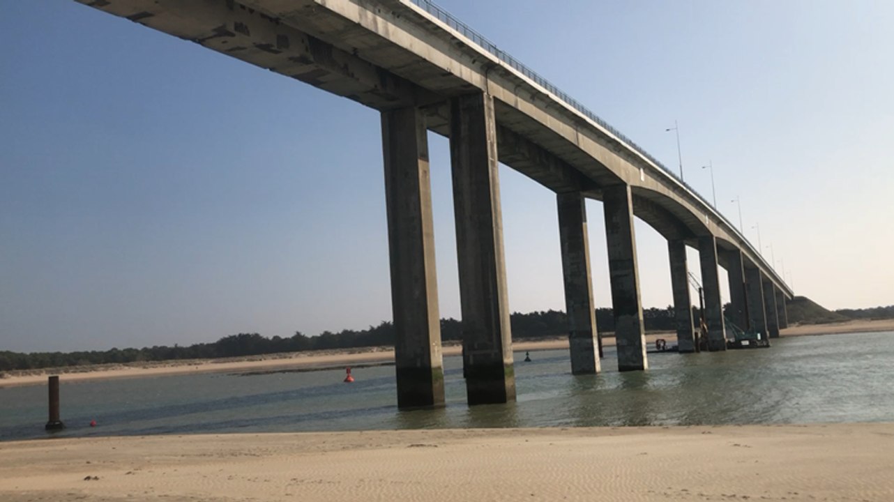 Des travaux d’entretien sur le pont de Noirmoutier