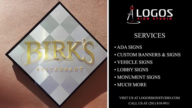 Maximize your business potential with all kinds of signs available at Logos Sign Studio