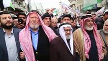 الآلاف يتظاهرون في عمان تضامنا مع الفلسطينيين هاتفين 