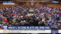 Brexit: les députés viennent de rejeter l'accord pour la 3e fois